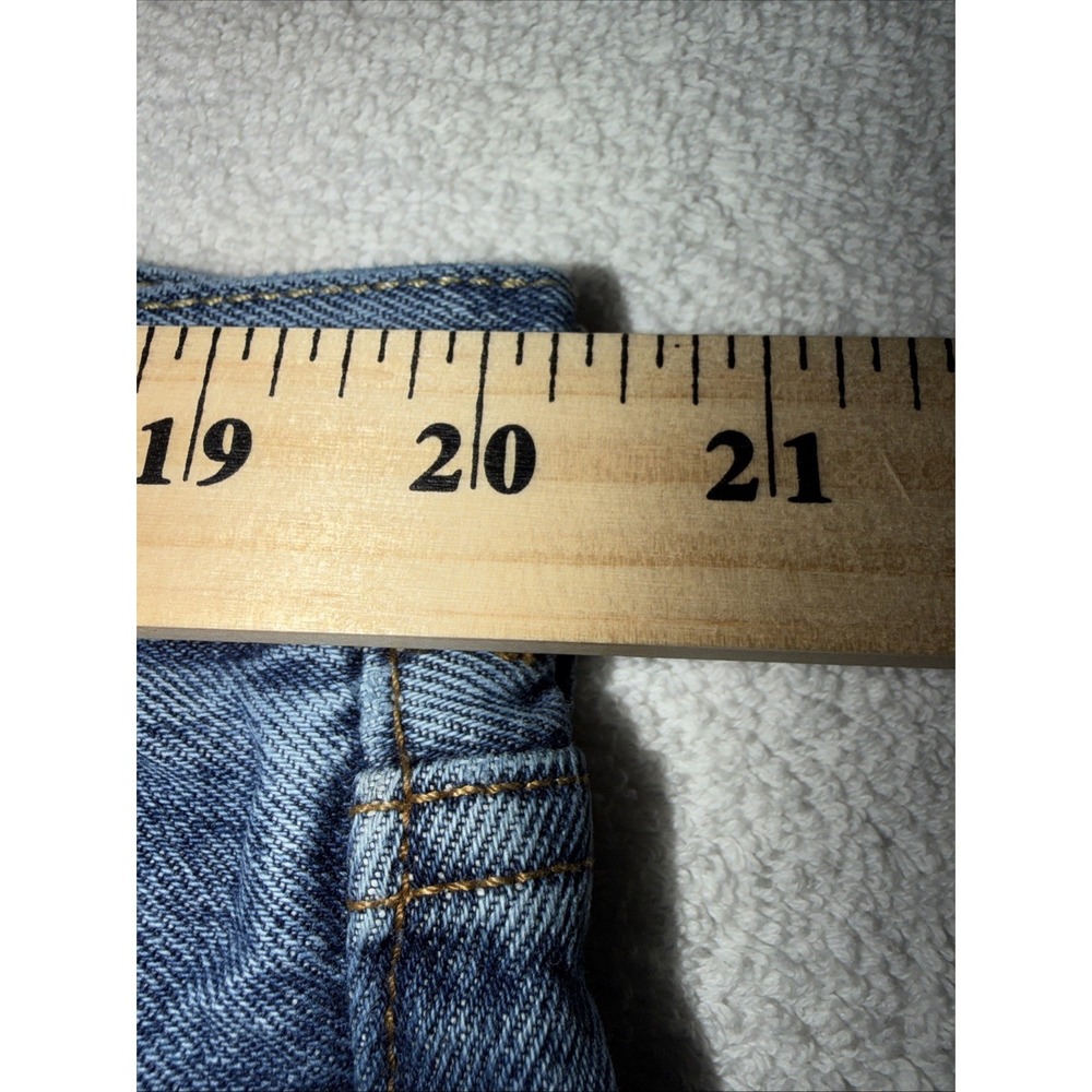 Levis 501 Jeans Mens 42x30 Blue Medium Wash Denim Button Fly - Picture 4 of 4